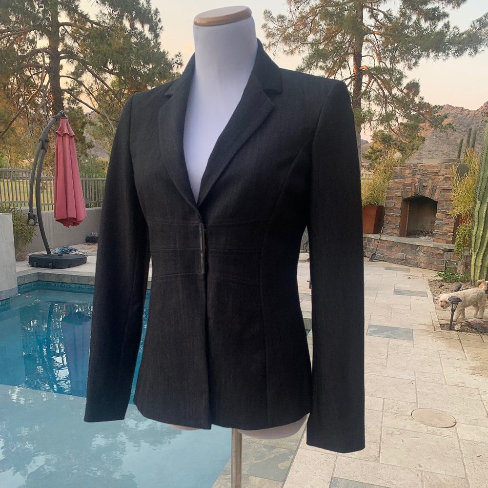 Grey Calvin Klein Women's Blazer Size 2